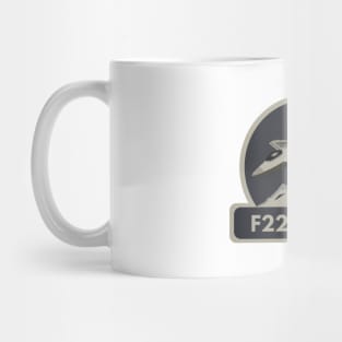 F22 Raptor Jet Fighter Pilot Mug